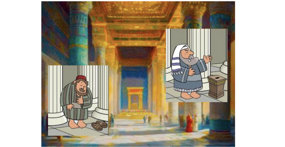 « Deux hommes montèrent au Temple pour prier ».