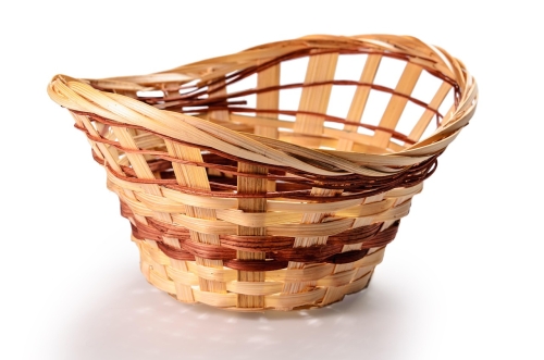 Panier de table - naturel tressé